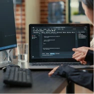 Software code displayed on a computer screen